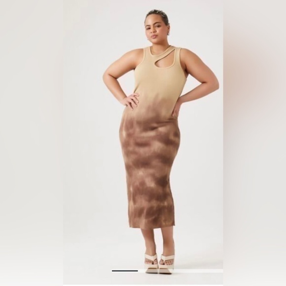 Forever 21 dip dye midi dress